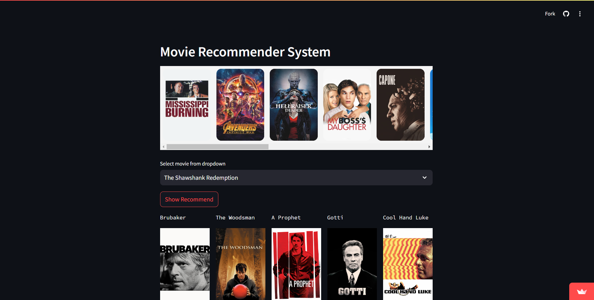 Movie Recommender System